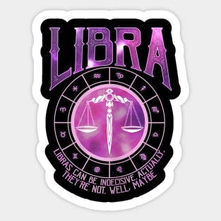 Libra Zodiac Sign Funny Astrology Horoscope Birthday Sticker